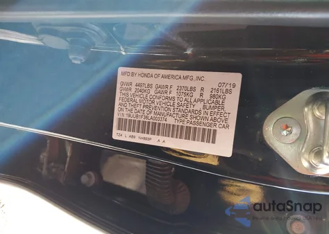 2020 Acura Tlx Standard из США, поврежденный, VIN 19UUB1F36LA003374